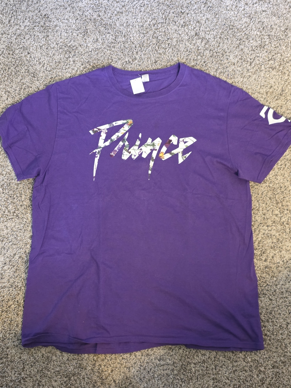 Fruit of the Loom Purple 'Prince' Graphic Short-Sleeve Tee